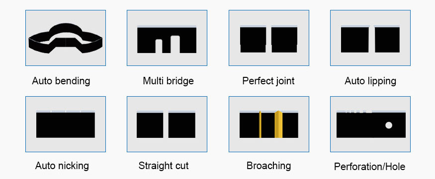 Auto Bending Machine Fuctions with Bending Lipping Bridging Nicking etc