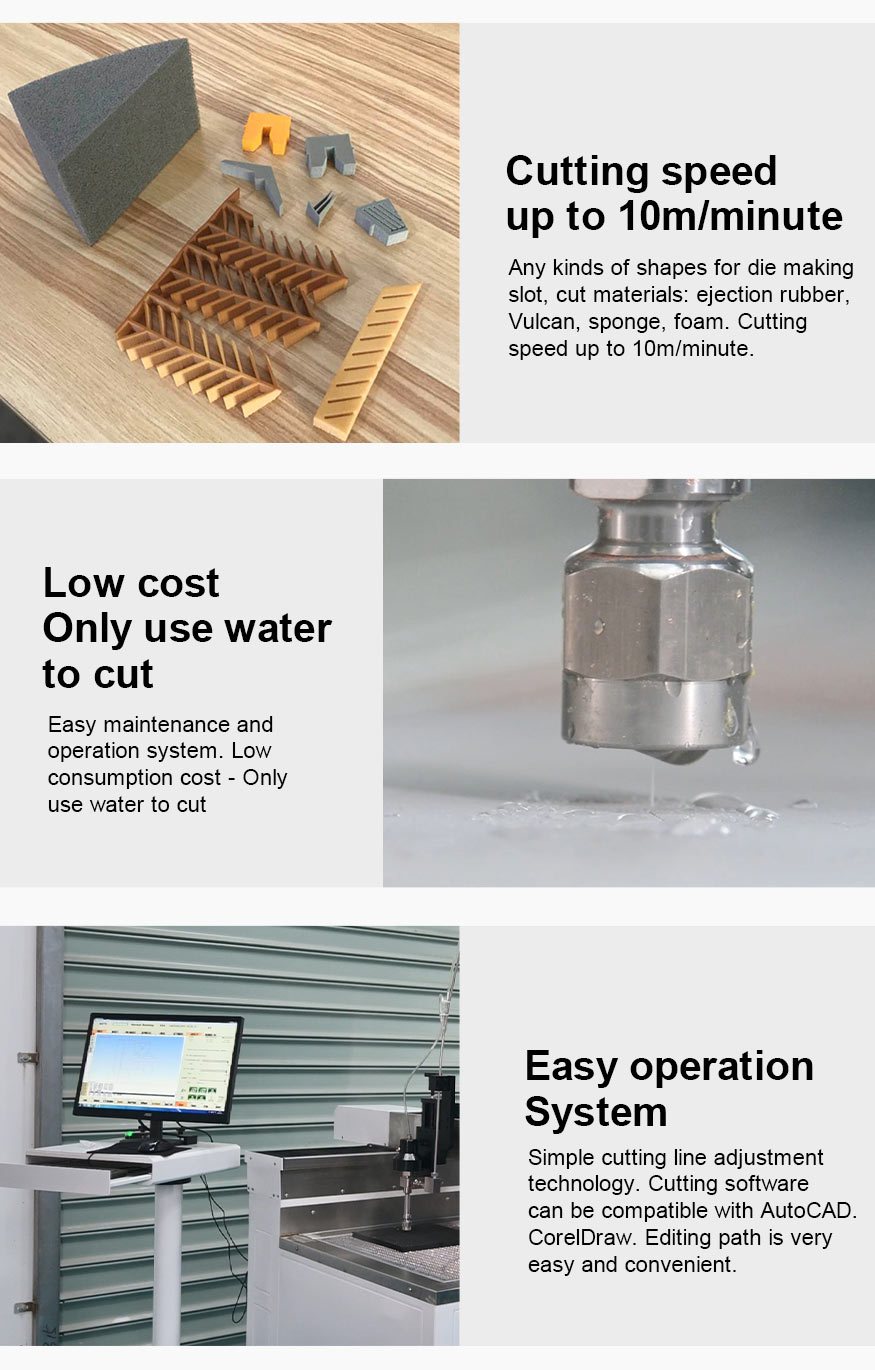 YW5010 water jet cutting machine cutting speed upto 10m per minute